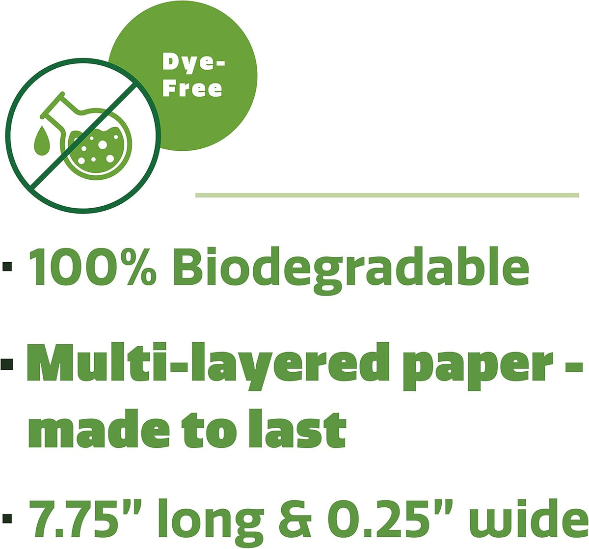 Comfy Package [200 Pack] Kraft Paper Straws, 100% Biodegradable & Ink-free, Straws for drinking and