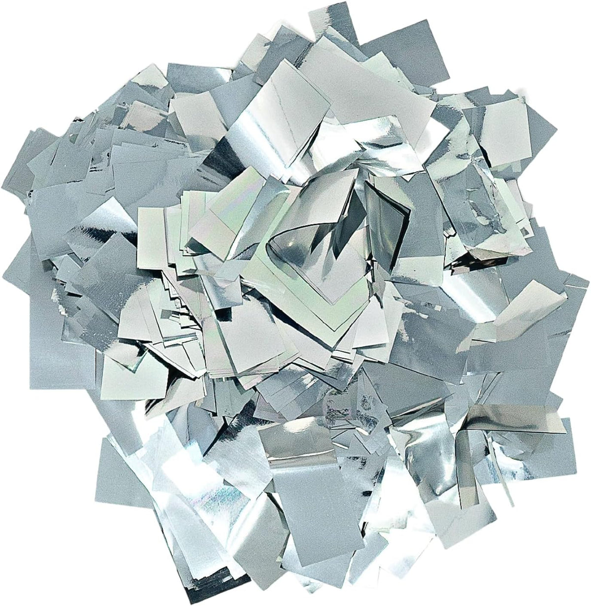Rectangular Silver Mylar Shiny Foil Metallic Confetti for Cannon and Launcher use - Mother’s Day