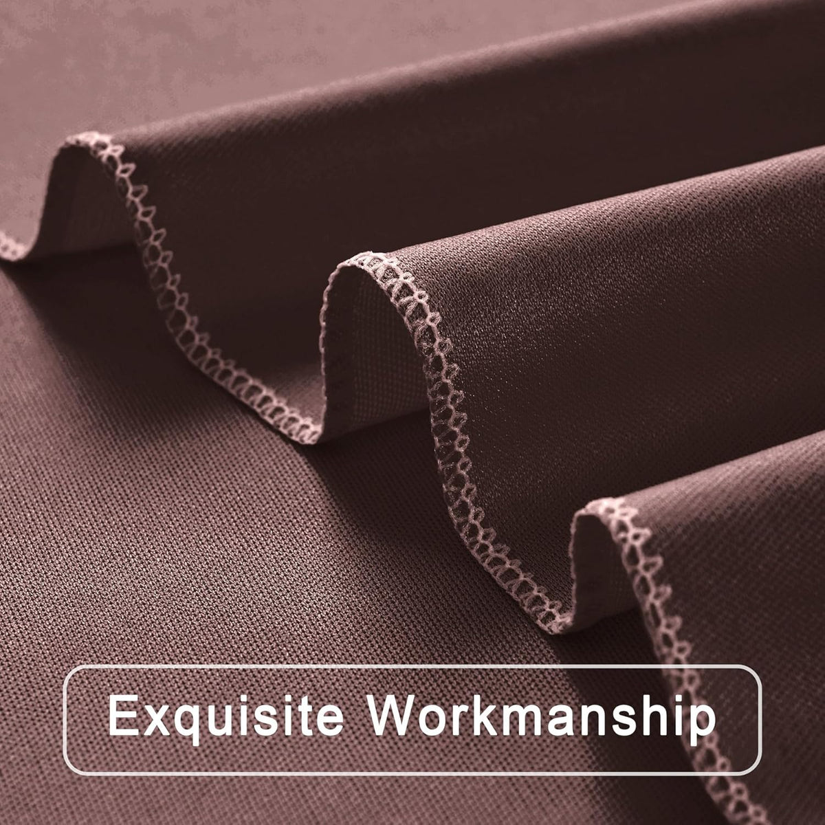 10 ft x 10 ft Wrinkle Free Brown Backdrop Curtain for Parties, Wedding Brown Photo Backdrop Drapes