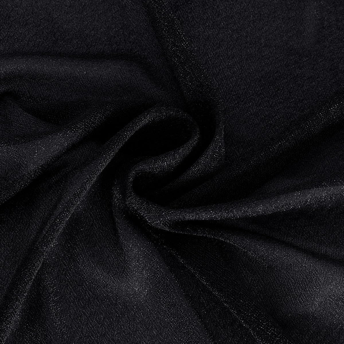Black Wedding Arch Draping Fabric 2 Panels 29" x 20 FT Black Drapes for Backdrop Sheer Curtains