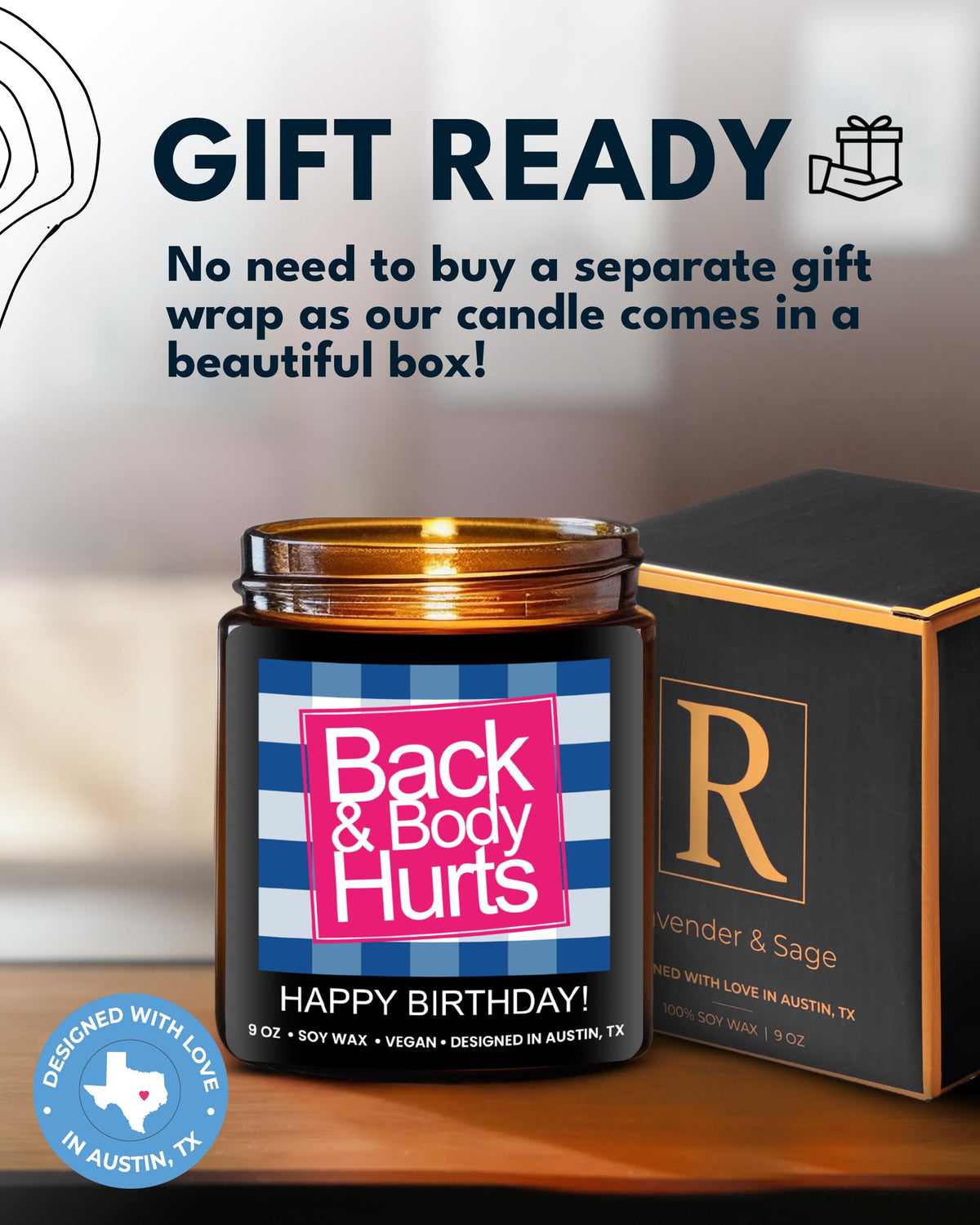 Funny Happy Birthday Candle, Unique Happy Birthday Gifts for Women and Men, Fun Gift Ideas for
