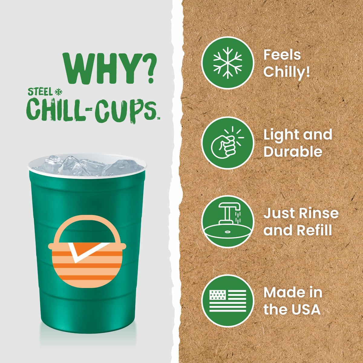 16 oz. Party Cup Summer BBQ Grill Picnic Design for Cold Drinks, Sturdy, Durable, Disposable