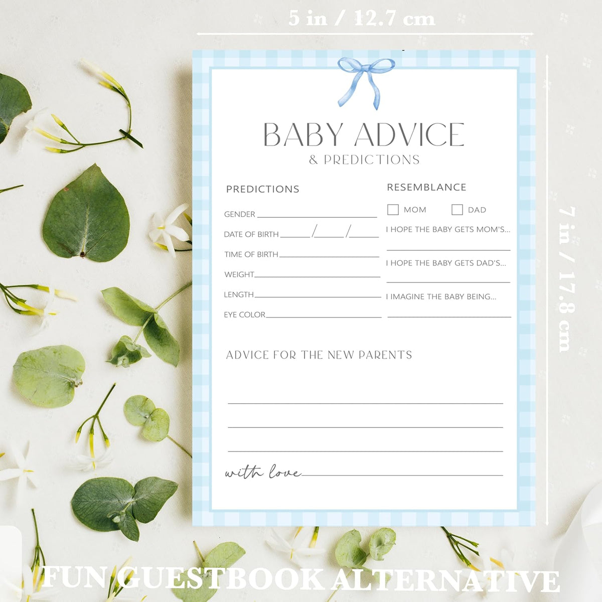 Advice For New Parents Baby Shower, Baby Predictions & Advice Cards For Baby Shower Games