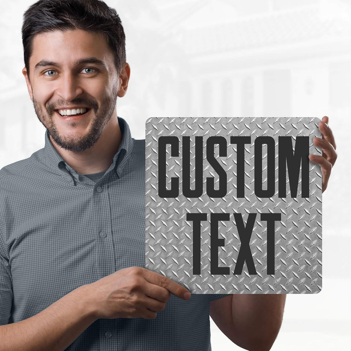 Custom Sign, Custom Street Sign, 11 Font Colors, 13 Font Styles, 4 Hole Options, 22 Sizes, 12x12