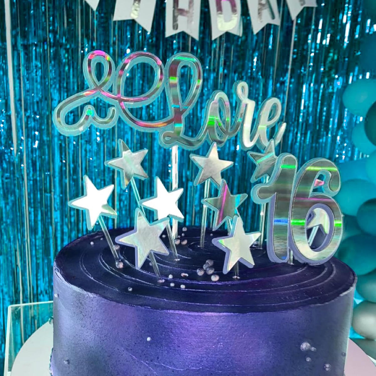 CANREVEL 2 Pack 3.3x8.2 Feet Light Blue Foil Fringe Backdrop Curtains, Tinsel Streamers Birthday