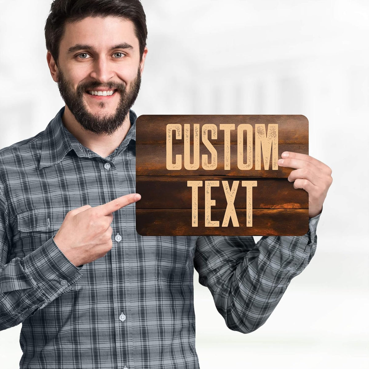 Custom Sign, Custom Street Sign, 11 Font Colors, 13 Font Styles, 4 Hole Options, 22 Sizes, 7x10