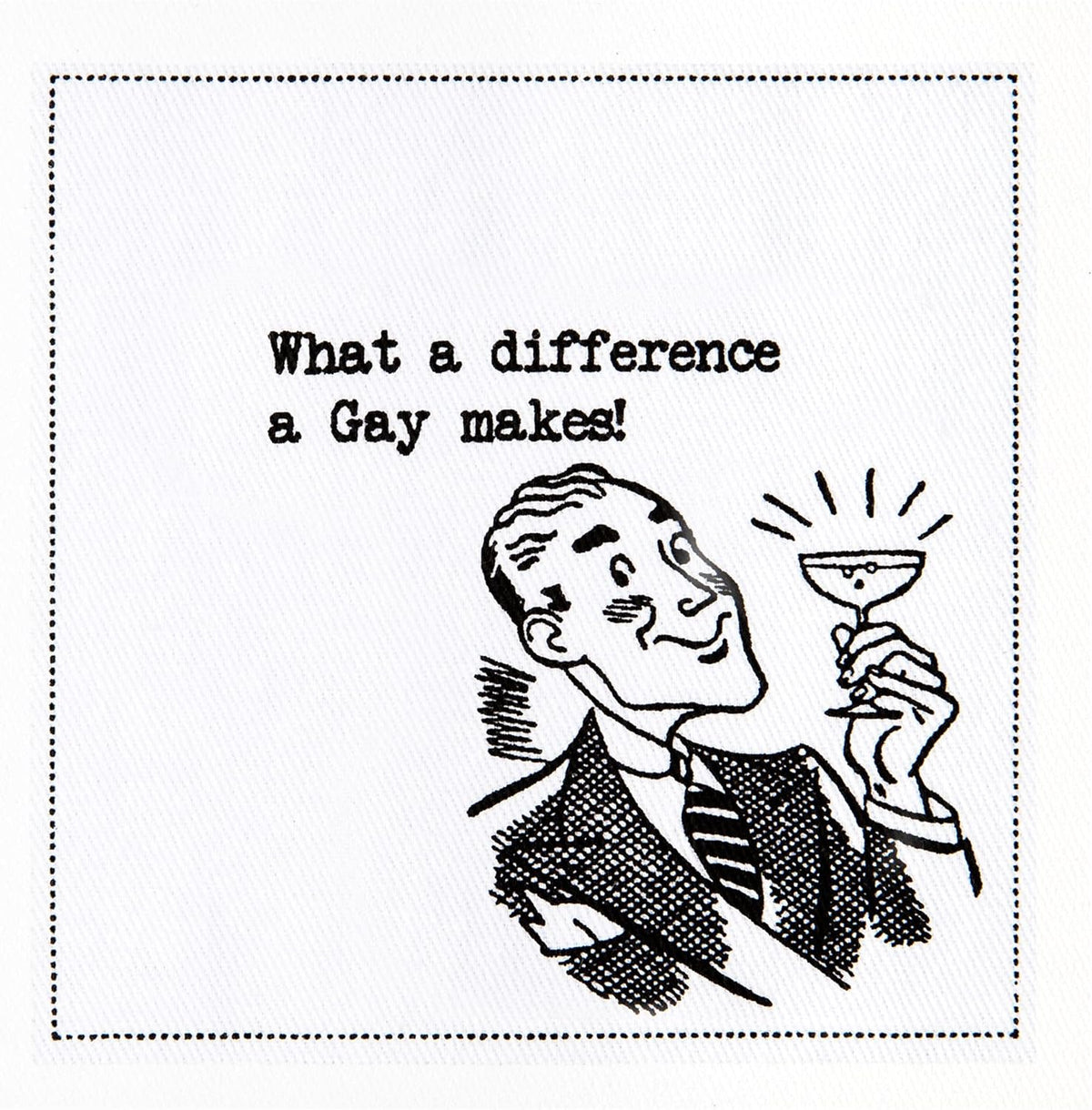 Five Star Napkins Pride Quotes, White Cotton Cocktail Napkins, Beverage Napkins, Bar Napkins, Cloth