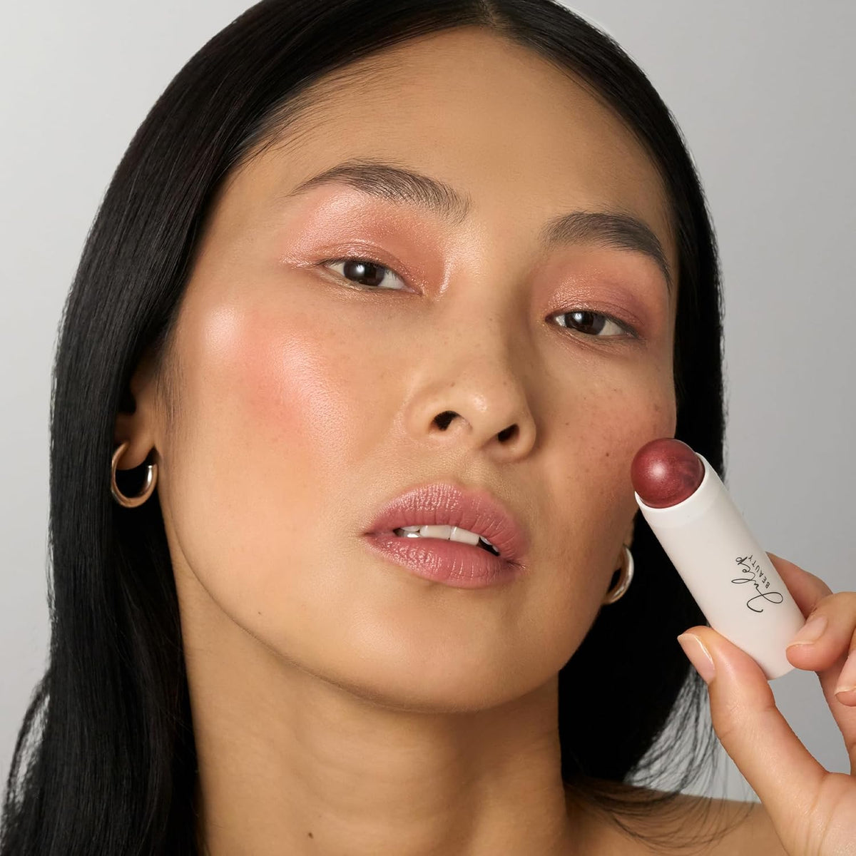 Julep Skip The Brush Cream to Powder Blush Stick - Desert Rose - Blendable and Buildable Color