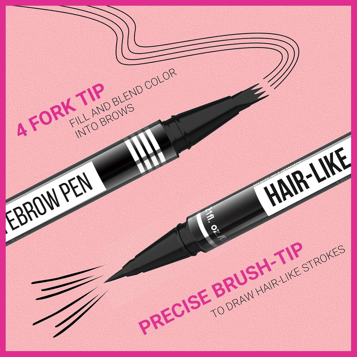 iMethod Microblading Eyebrow Pen - Eyebrow Pencil Magical 2-in-1 Dual-Ended Eye Brow Pencils for