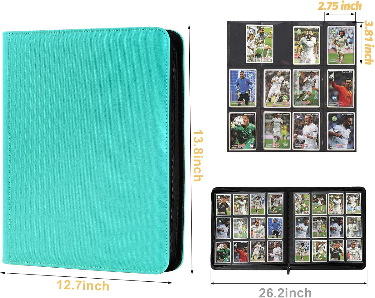 Trading Card Binder 12 Pocket, 720 Pockets Card Binders, Card Collection Binder, Card Album Folder