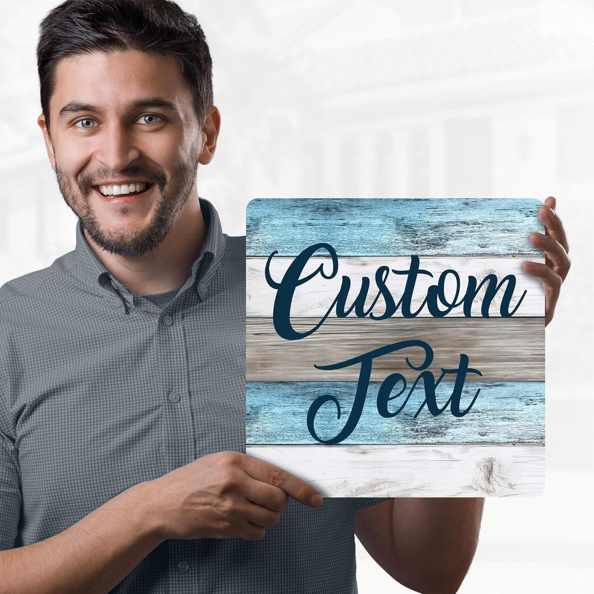 Custom Sign, Custom Street Sign, 11 Font Colors, 13 Font Styles, 4 Hole Options, 22 Sizes, 12x12