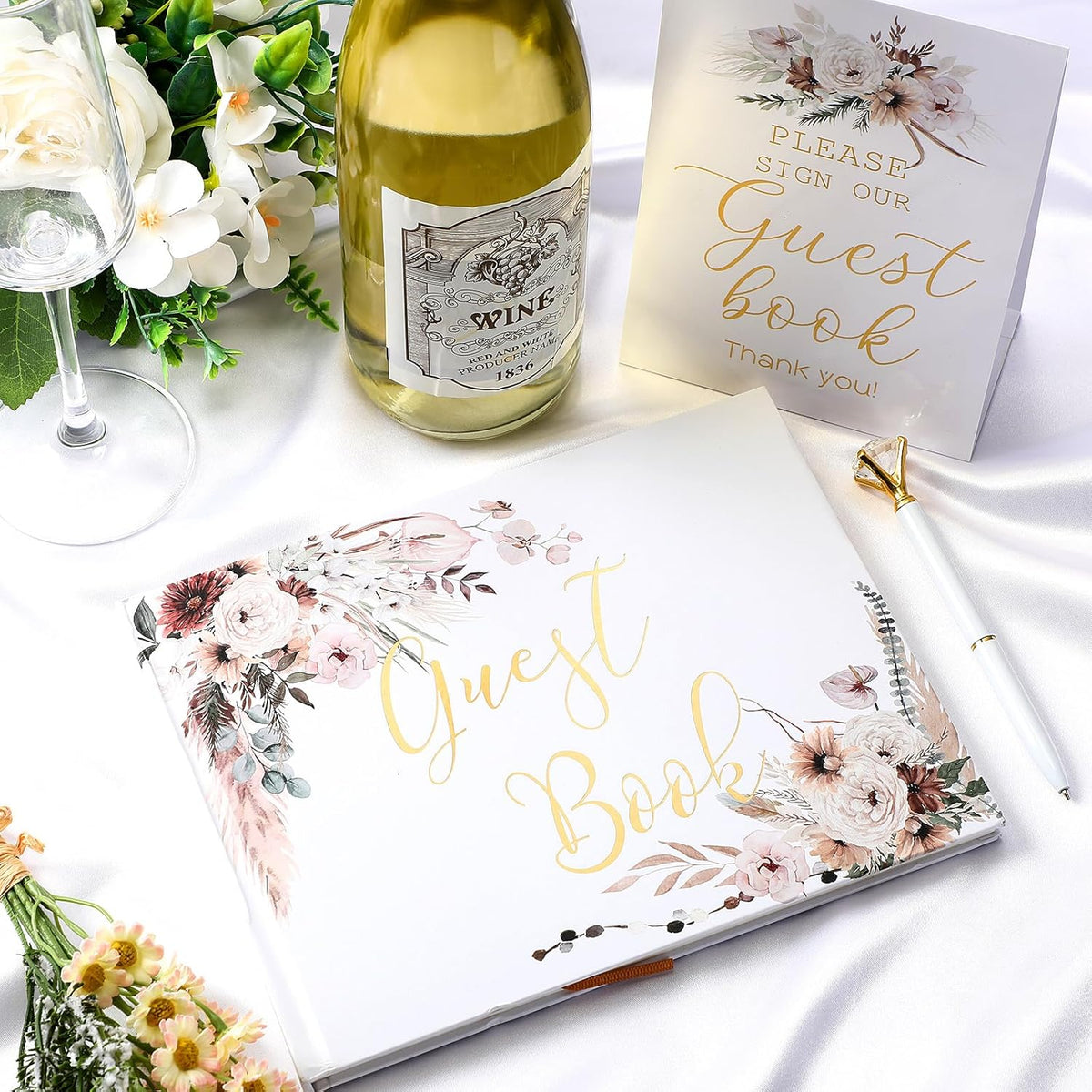 Wedding Guest Book Personalized Photo Guestbook to Sign at Reception Wedding Guest Sign in Book