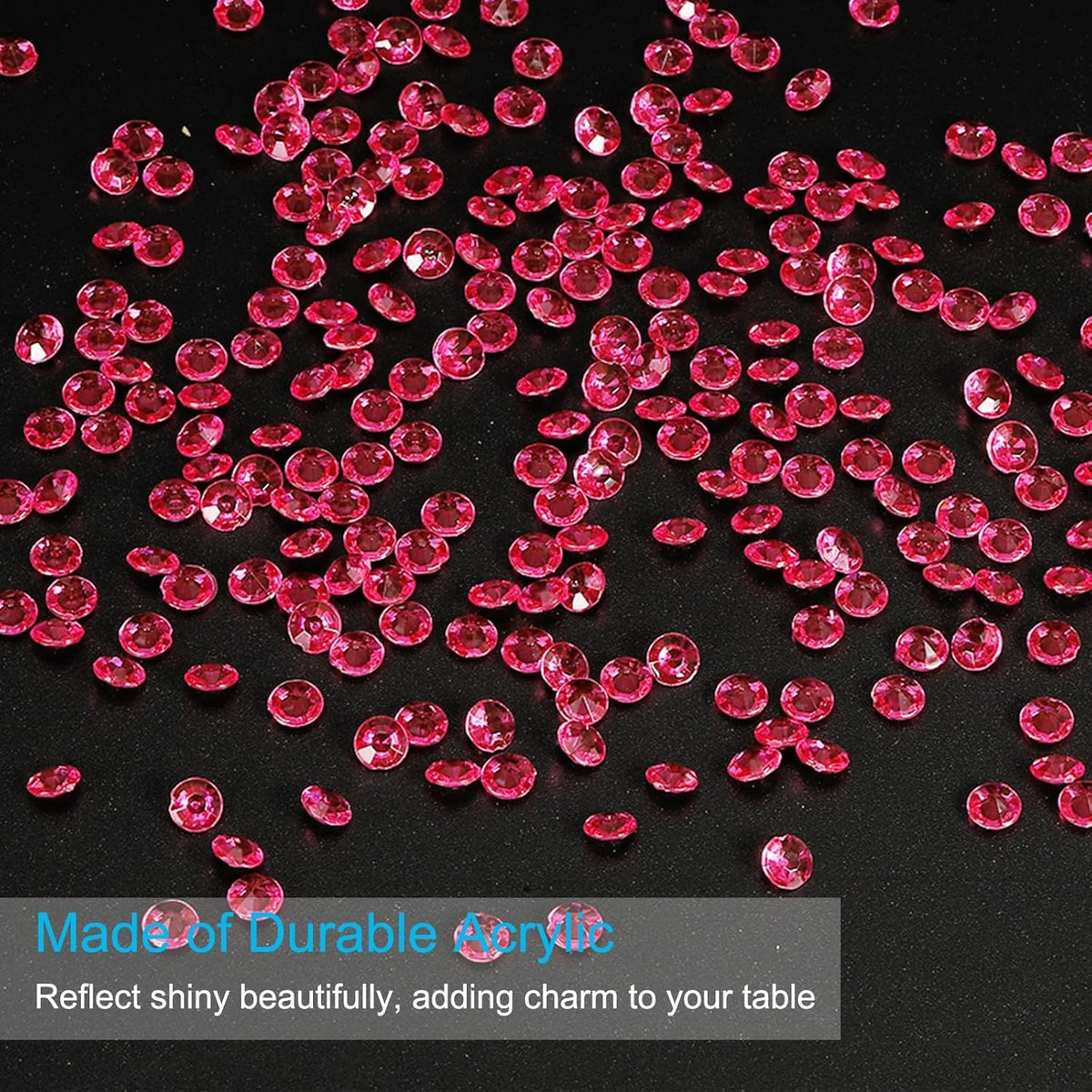 PATIKIL 4000 Pcs Wedding Table Scatter Confetti Crystals 6mm Acrylic Diamonds Vase Fillers Gems for