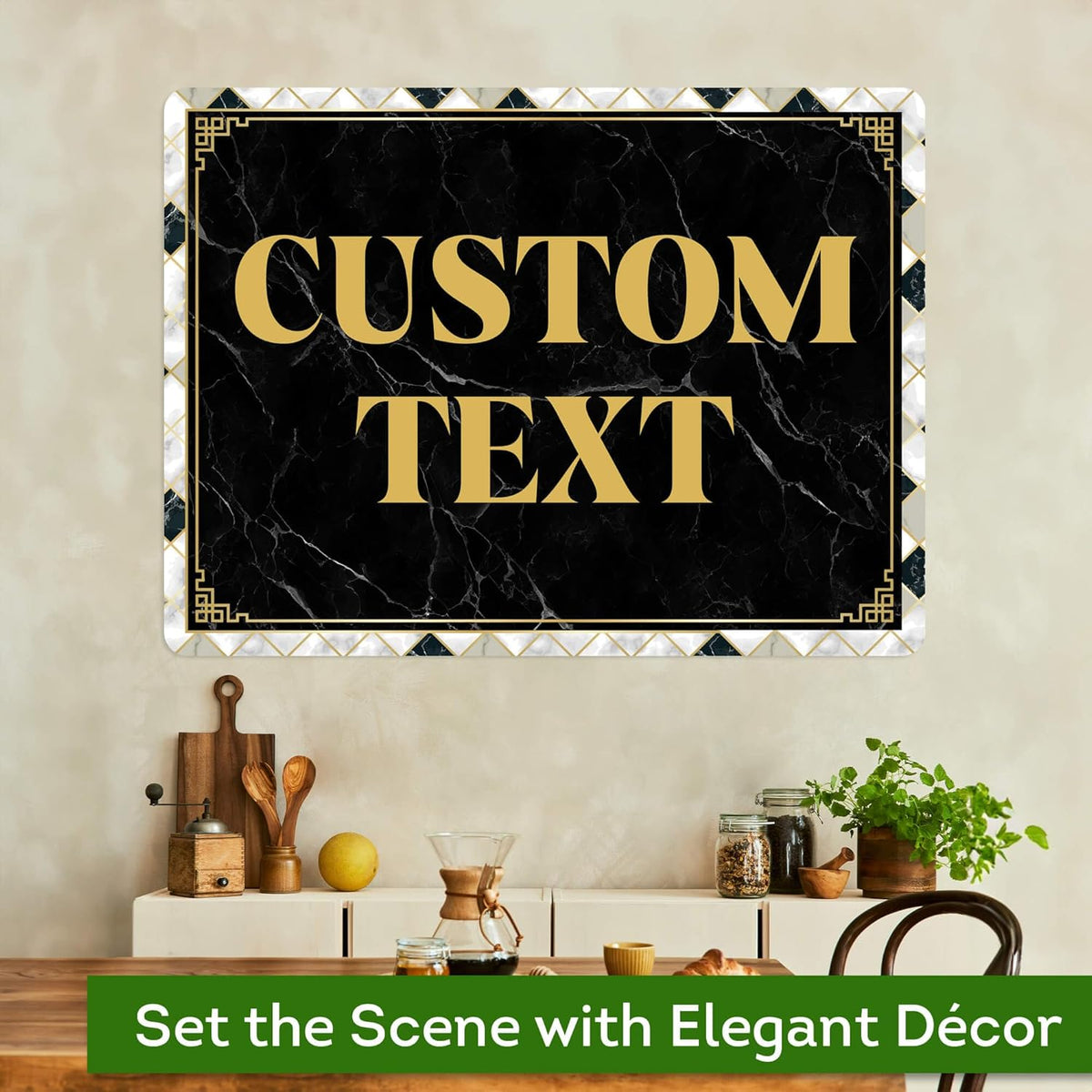 Custom Sign, Custom Street Sign, 11 Font Colors, 13 Font Styles, 4 Hole Options, 22 Sizes, 36x48