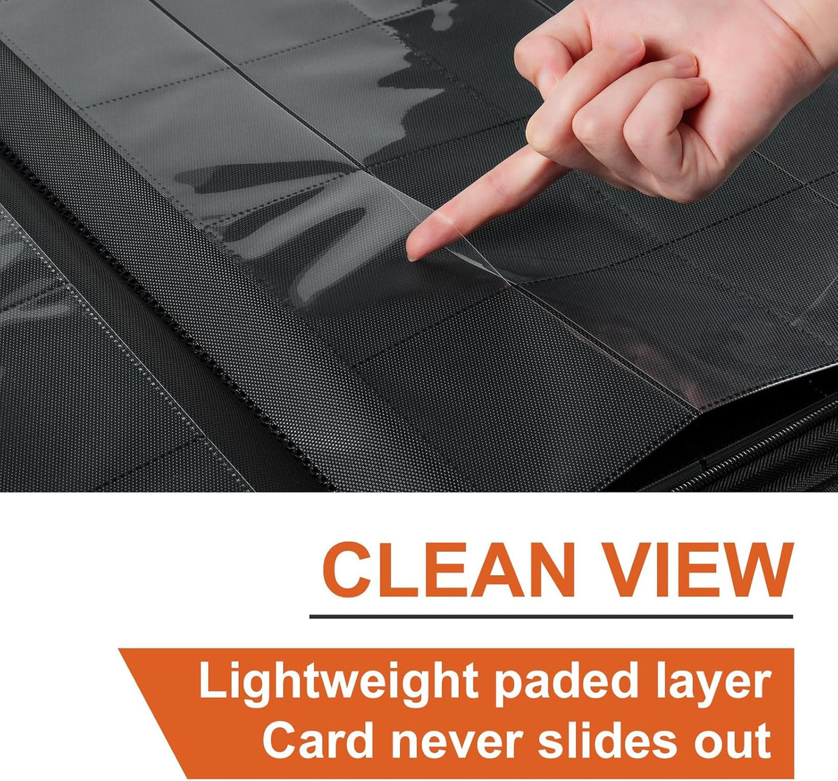 1000+ Pockets Trading Card binder, GEAoffice PU Cover Card Collection Binder, Premium 16 Pockets