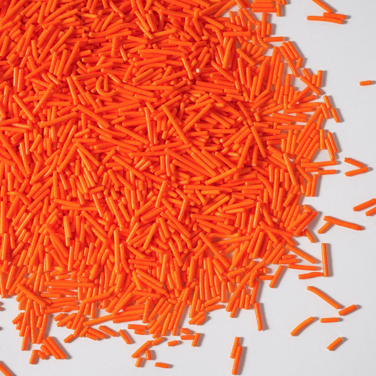 Edible Orange Sprinkles, Jimmies Sprinkle, Orange Sprinkles for Cupcakes, Cakes, Cookies, Macarons