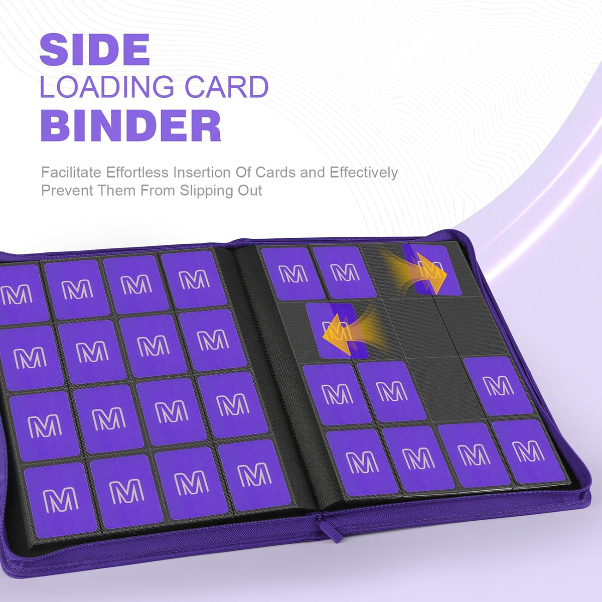 Premium Card Binder 16 Pocket,Trading Card Binder Holds up to 1000+Cards Sturdy Card Collection
