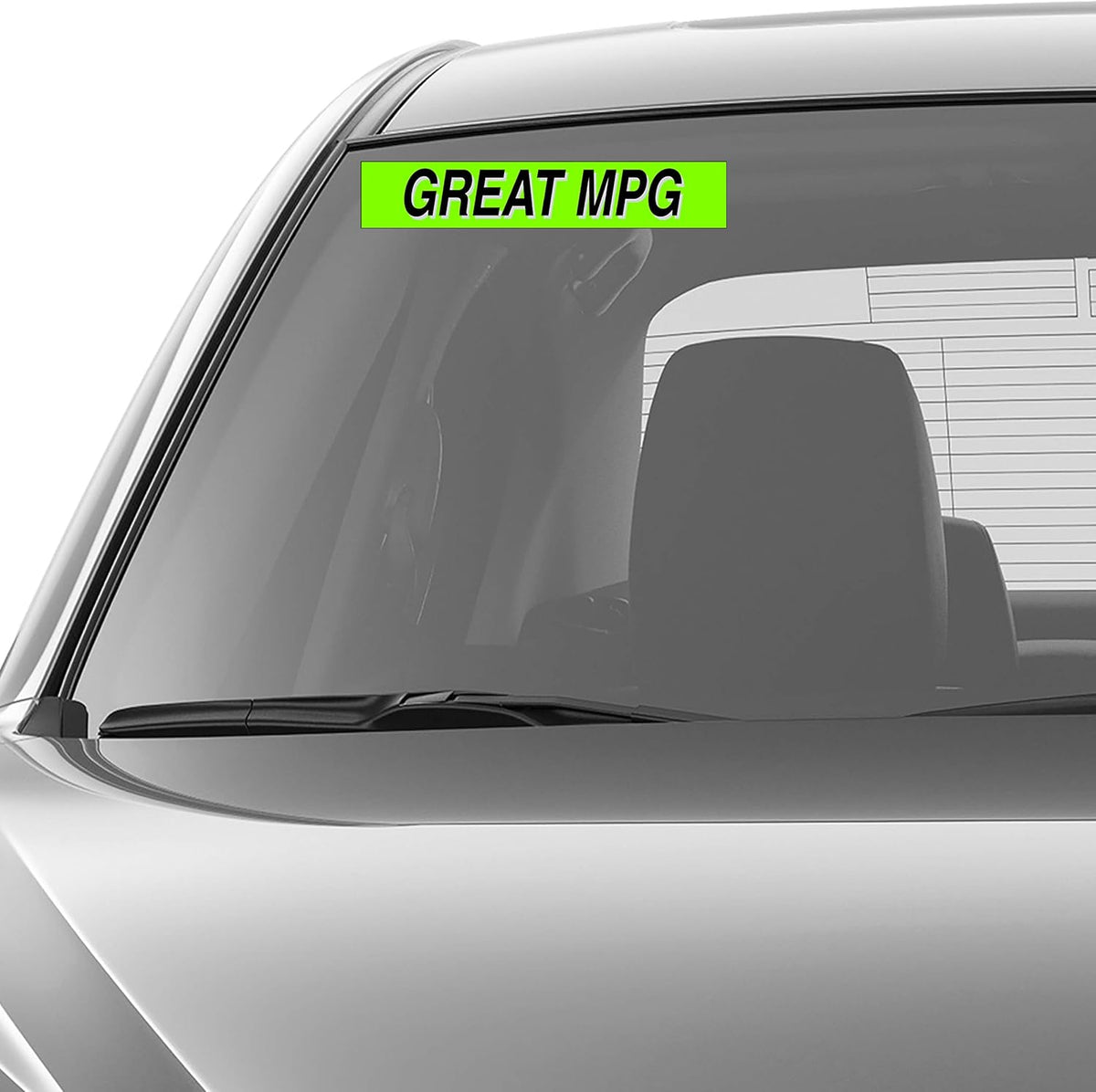 Ez-line Vinyl Windshield Stickers 3 Dozen 15 Inch Chartreuse Slogan Dealership Pro Pack for Car