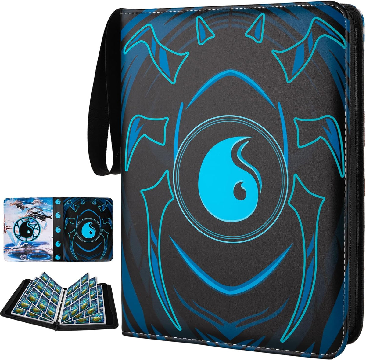 9 Pocket Card Binder for MTG/YGO/PTCG/Game Cards, Holds 900 Cards,Premium Card Collector Book for