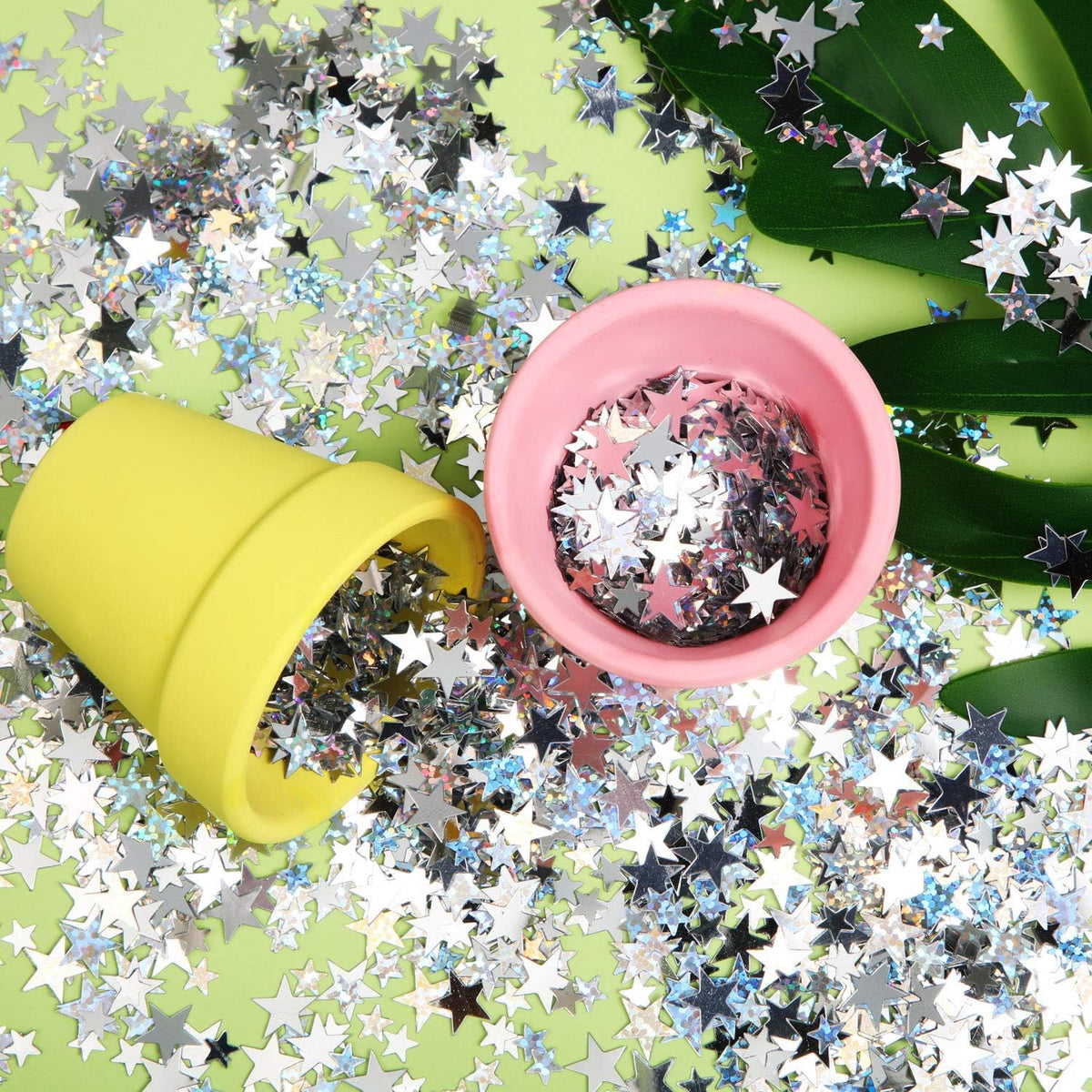 Hestya 60g Star Confetti Glitter Table Confetti Metallic Foil Stars for Party Wedding Festival