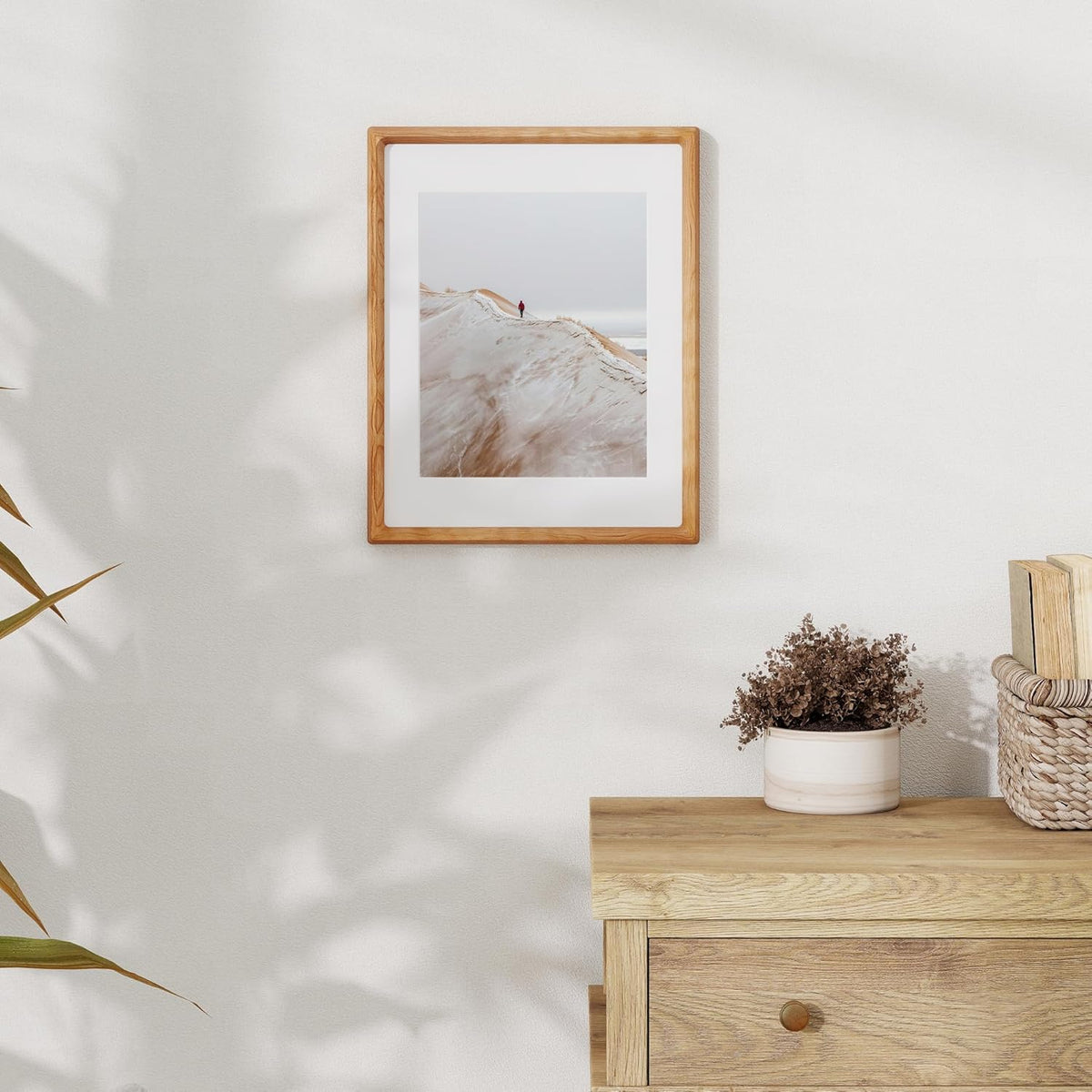 11x14 Picture Frame USA-Sourced Natural Cherry Wood Solid Original Wood Photo Frame Rounded Corner