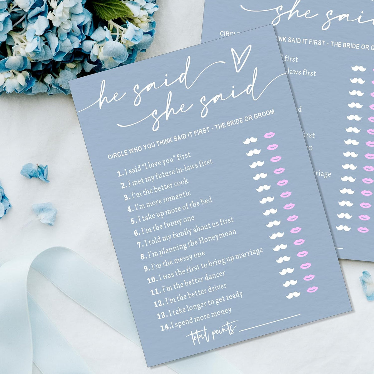 Fun Bridal Shower Games – He Said She Said Game with Fun Bride and Groom Trivia, Wedding Shower