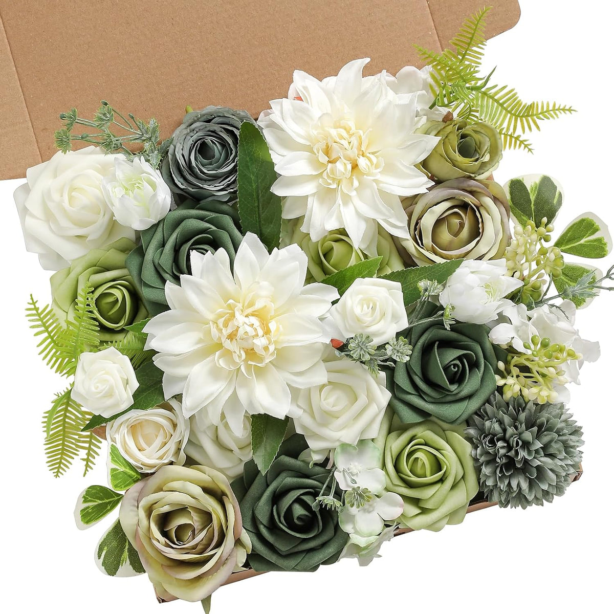 Serra Flora Artificial Flowers Combo Box Set for DIY Wedding Bouquets Centerpieces Arrangements