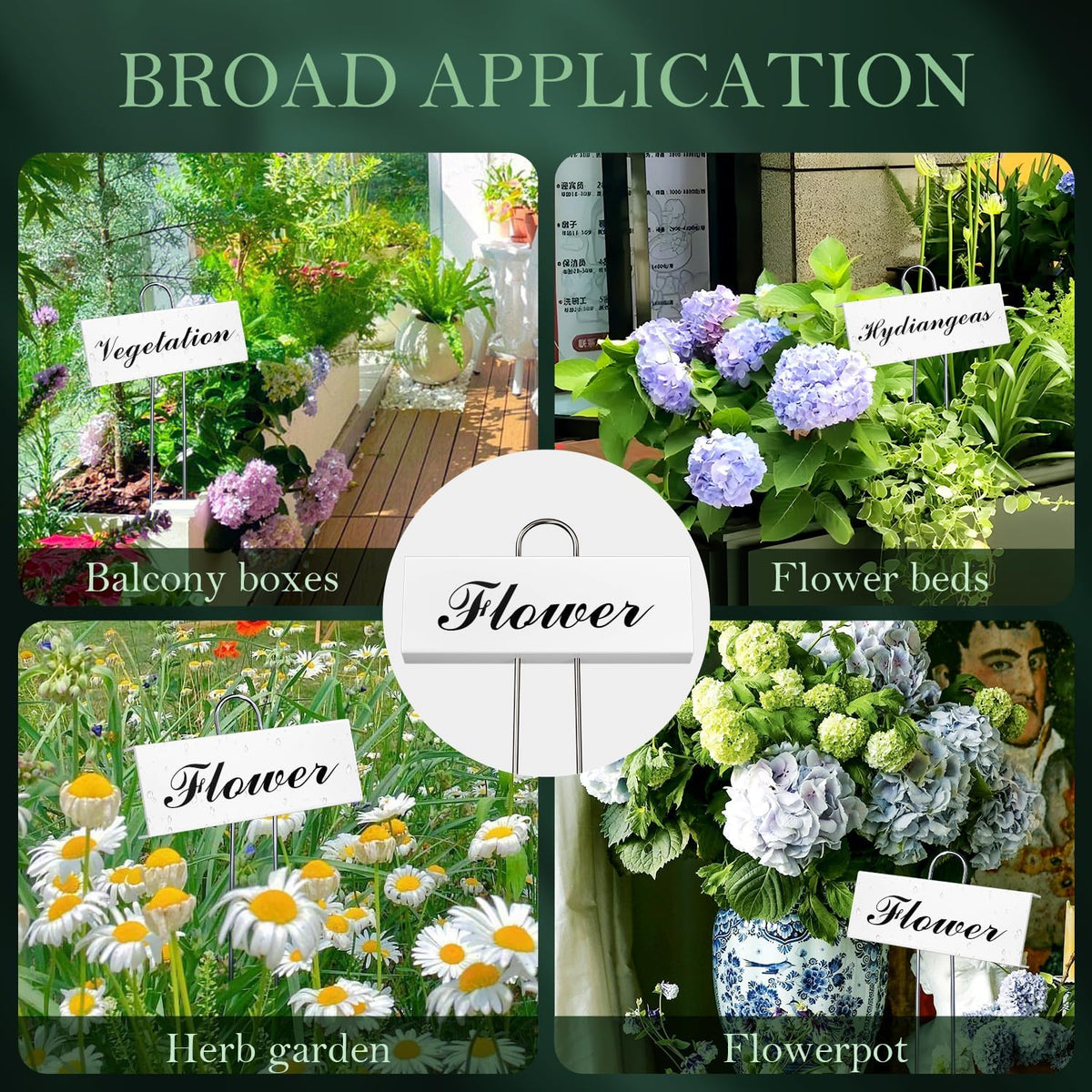 30 Pack Metal Plant Labels for Outdoor Garden Waterproof Plant Markers, Labels Garden Markers for
