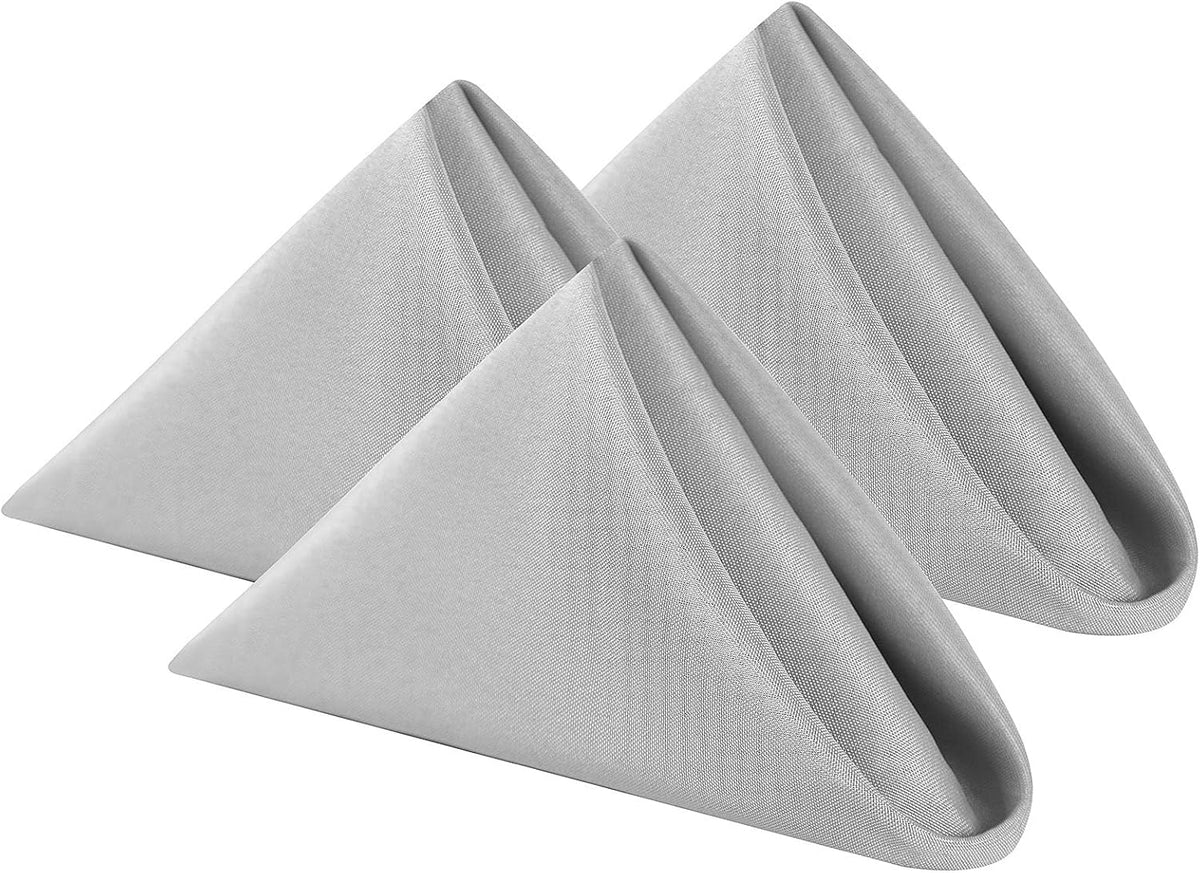 Cloth Napkins 20x20 inch Washable Polyester Dinner Napkins Soft Table Napkins for Wedding Party