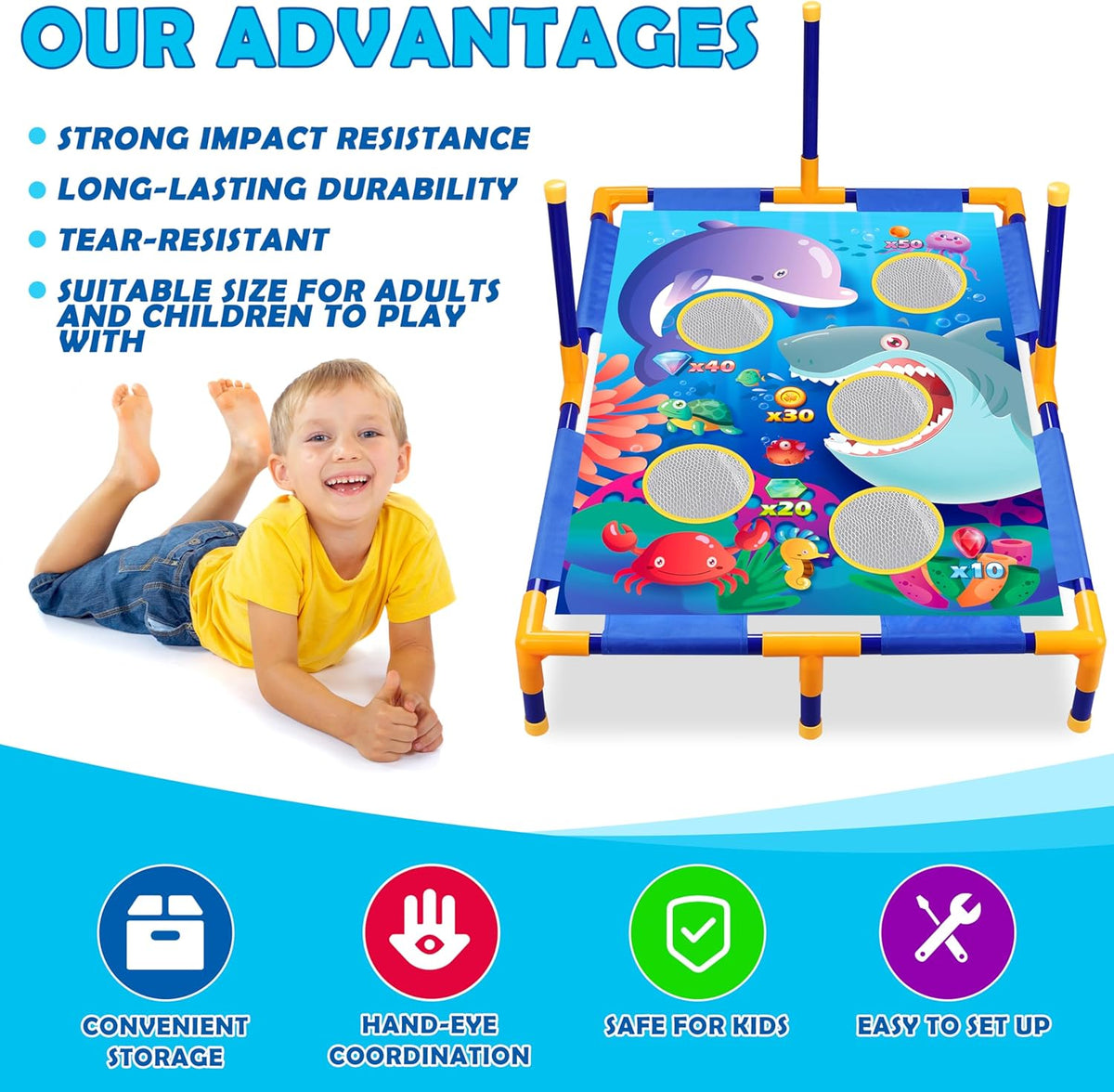 Animal Bean Bag Toss Game Toy Outdoor Toss Game, Family Party Party Supplies for Kids, Gift for