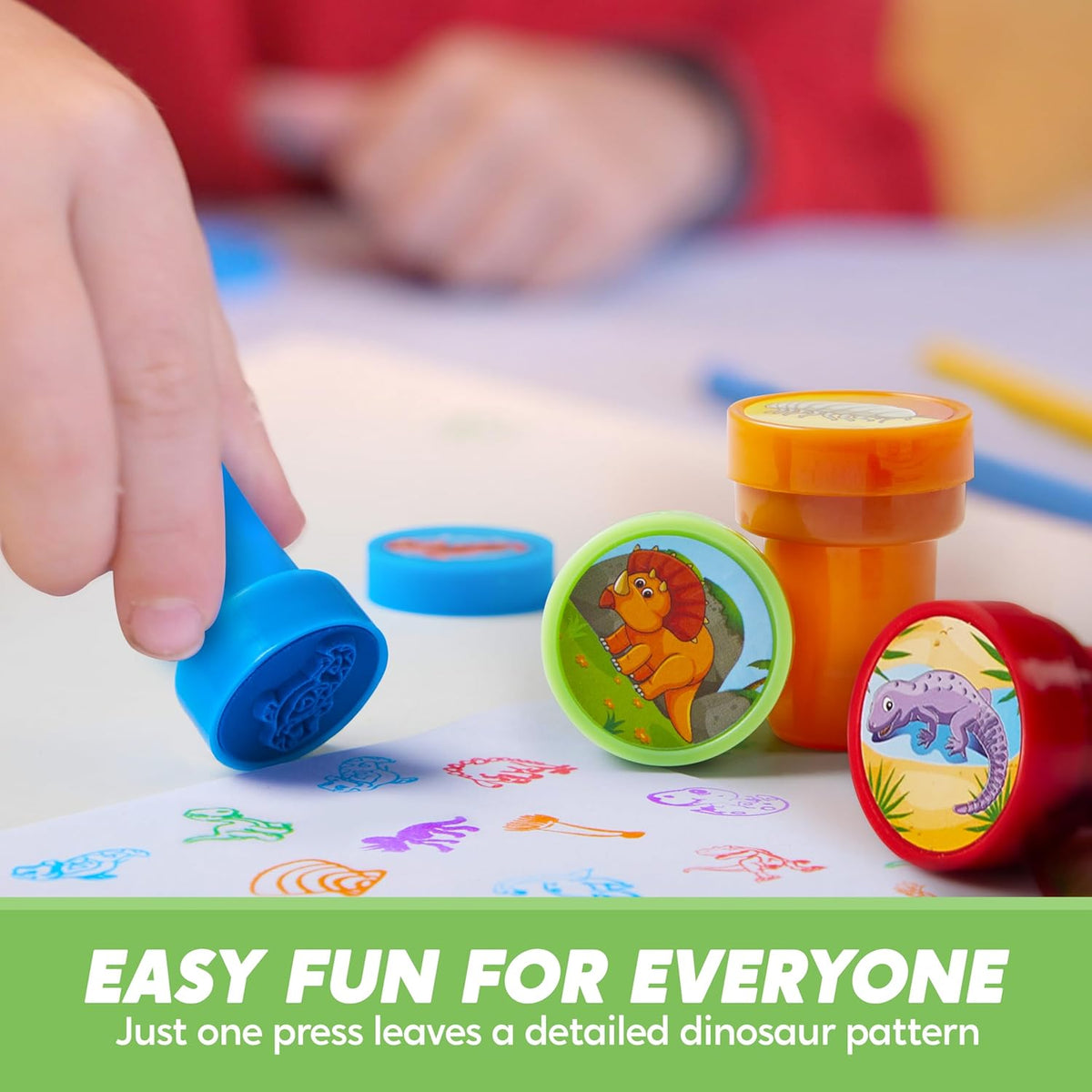JOYIN 50PCS Dinosaur Stamps for Kids, 50 Different Designs, Fossils, Sea Creatures, Stamps for