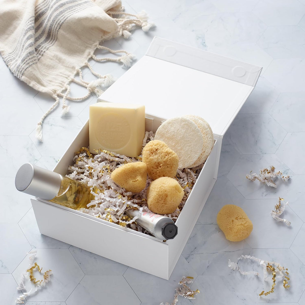 CECOBOX - Gift Boxes with Lids for Presents 6"x6"x2.75" - Matte, Collapsible Magnetic Closure Gift