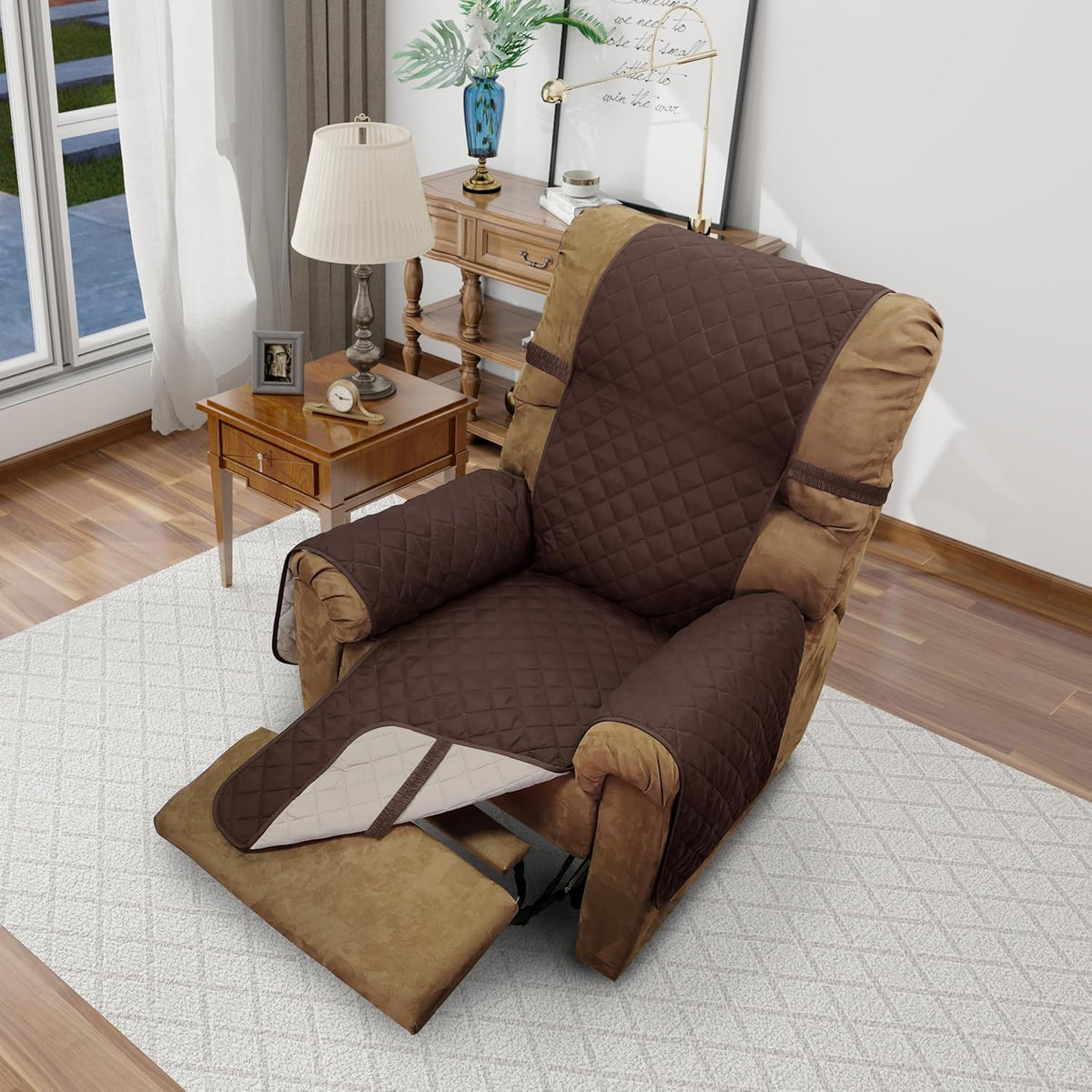 Recliner Chair Covers Reversible Sofa Couch Cover for Pets Lazy Boy Furniture