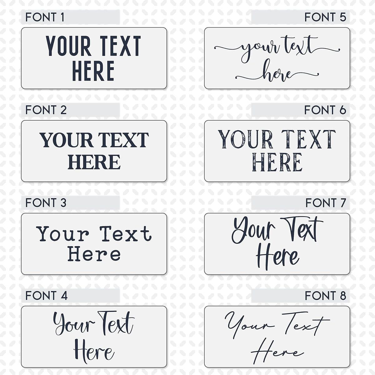 Personalized Signs for Home, Custom Sign with Any Text, 3 Sizes - 12 Background Options & 8 Fonts