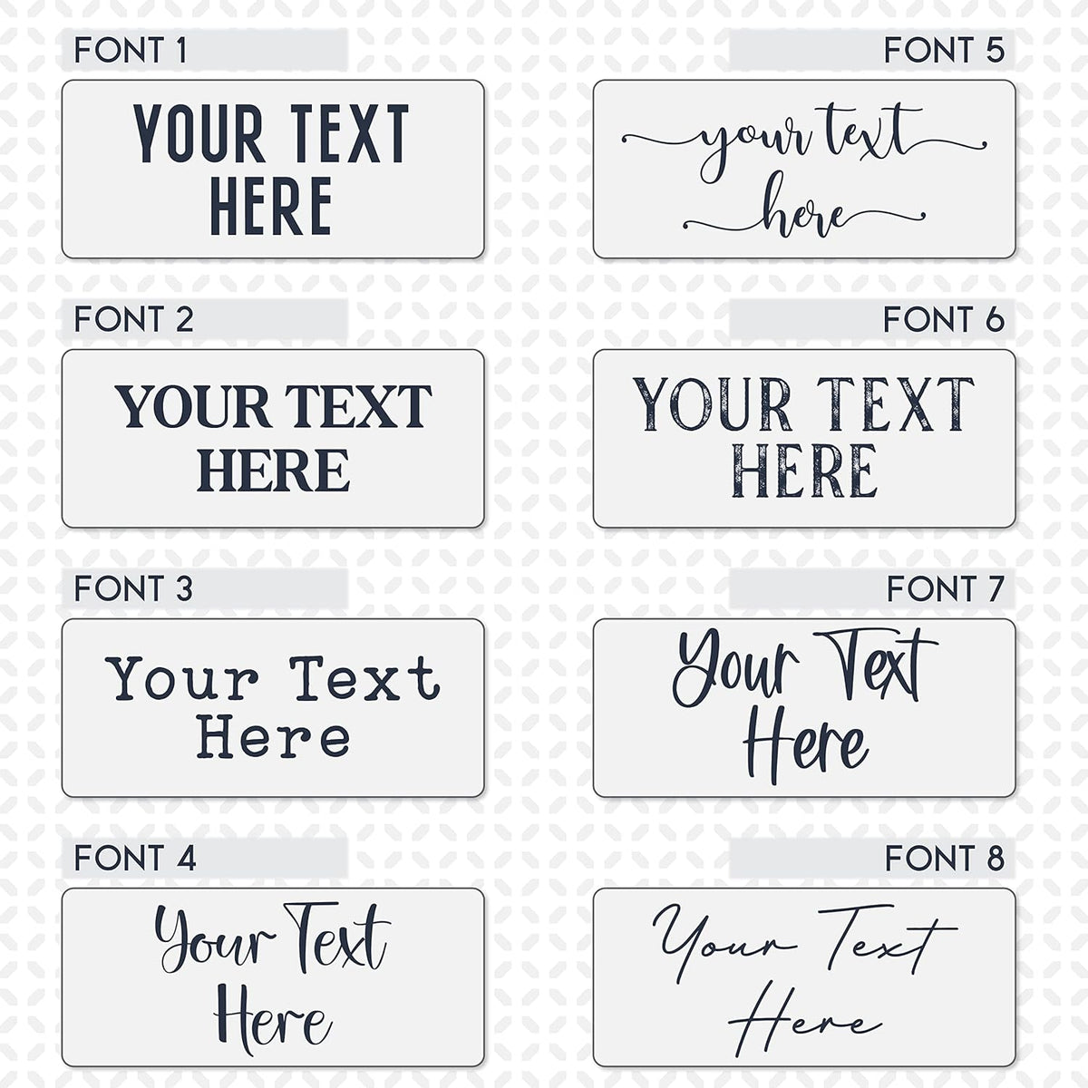 Personalized Signs for Home, Custom Sign with Any Text, 3 Sizes - 12 Background Options & 8 Fonts