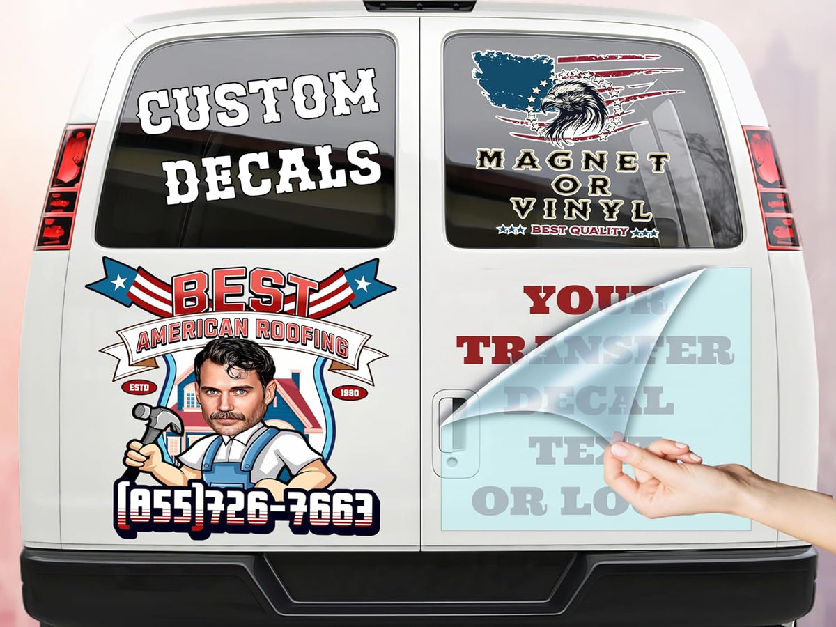 Choose Your Custom Sticker or Magnet ║ (50 Colors + Unlimited Fonts + 55 Sizes) ║ Make Your Own