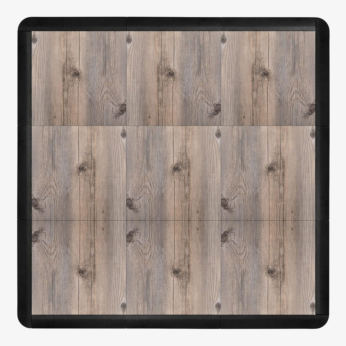 IncStores 3/8" Thick Snap Together Dance Flooring - 12"x12" Printed Vinyl Dance Floor for Practice