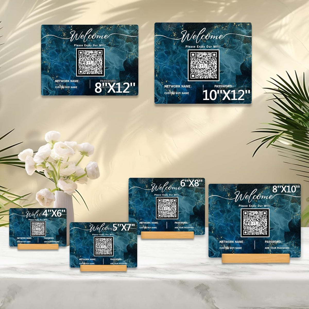 Personalized Custom Metal QR Code Sign Venmo Cashapp Scan to Pay with Stand Instagram Facebook