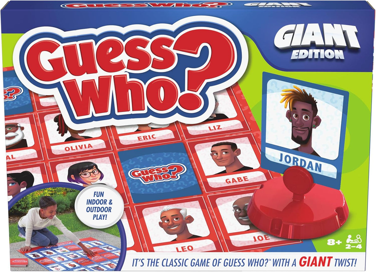 Spin Master Games, Guess Who? Giant Edition, Family Game for Indoor & Outdoor Fun with Big