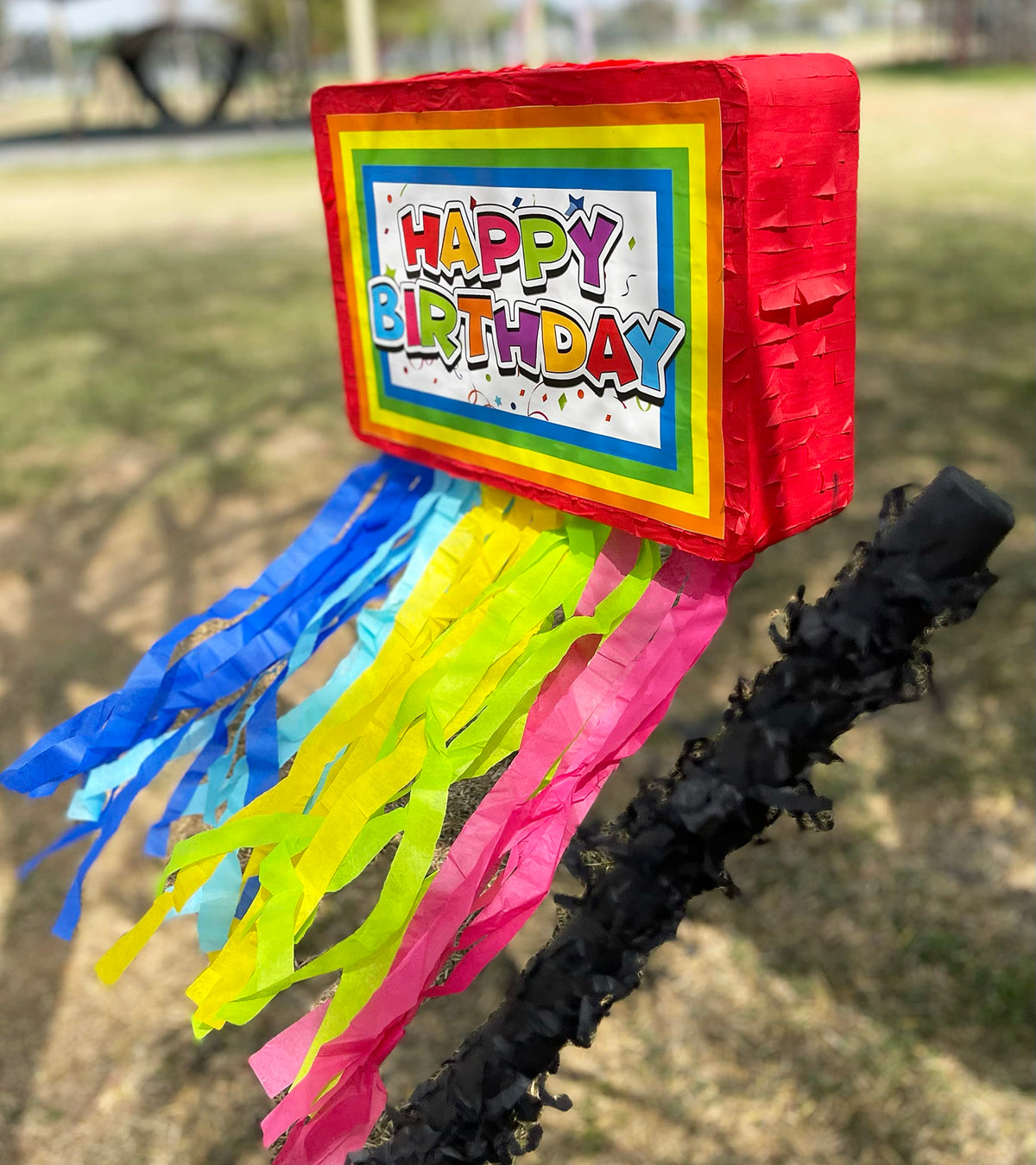 Jergrim Birthday Piñata 4-Piece Set great for Boy, Girl, and Adult party. Happy Birthday