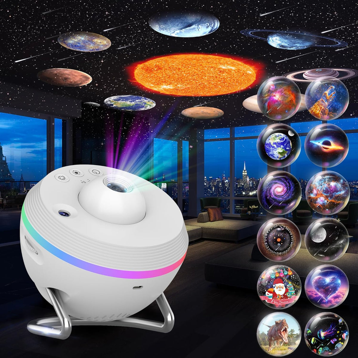 Galaxy Projector, 13 in 1 HD Planetarium Galaxy Star Projector for Bedroom, Star Projector Galaxy