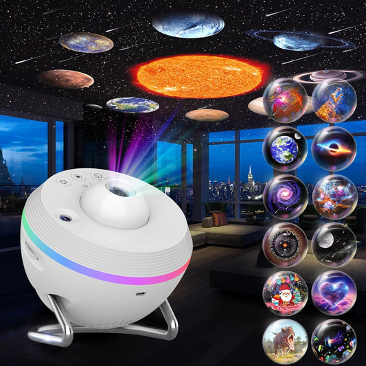 Galaxy Projector, 13 in 1 HD Planetarium Galaxy Star Projector for Bedroom, Star Projector Galaxy
