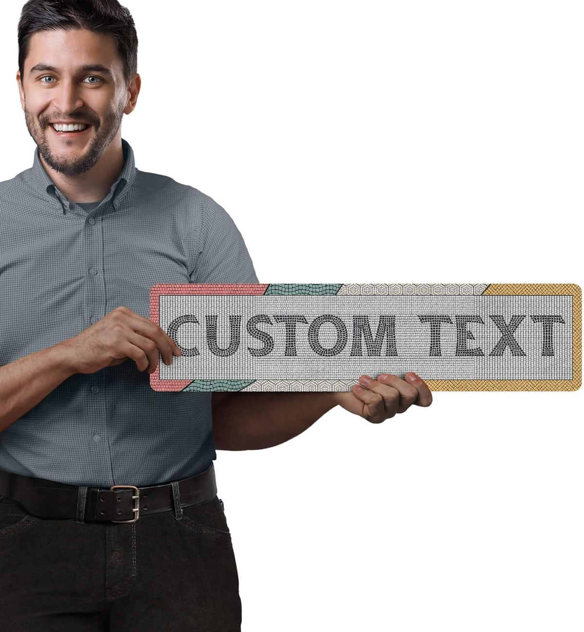 Custom Sign, Custom Street Sign, 11 Font Colors, 13 Font Styles, 4 Hole Options, 22 Sizes, 6x24