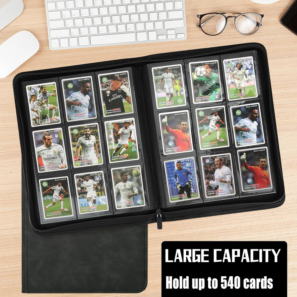 9 Pocket Card Binder,540 Pocket Trading Card Binders,Loading Pocket Collectible Card Album for MTG