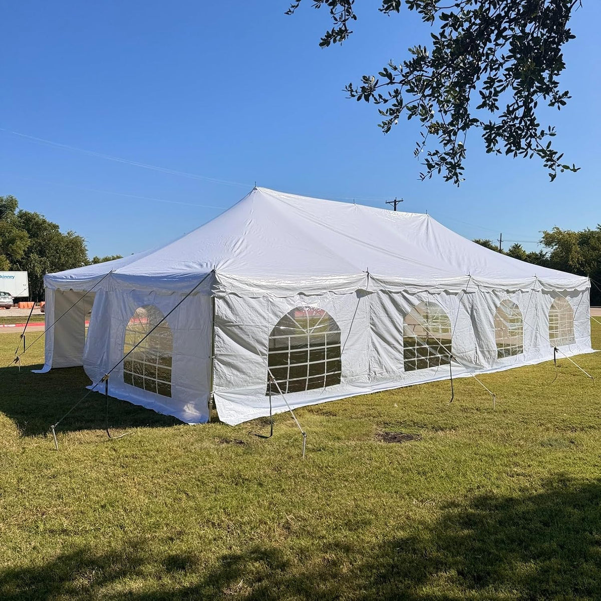40'x20' PVC Pole Party Tent with Storage Bags, Tents for Parties, Fire Retardant (FR), Heavy Duty