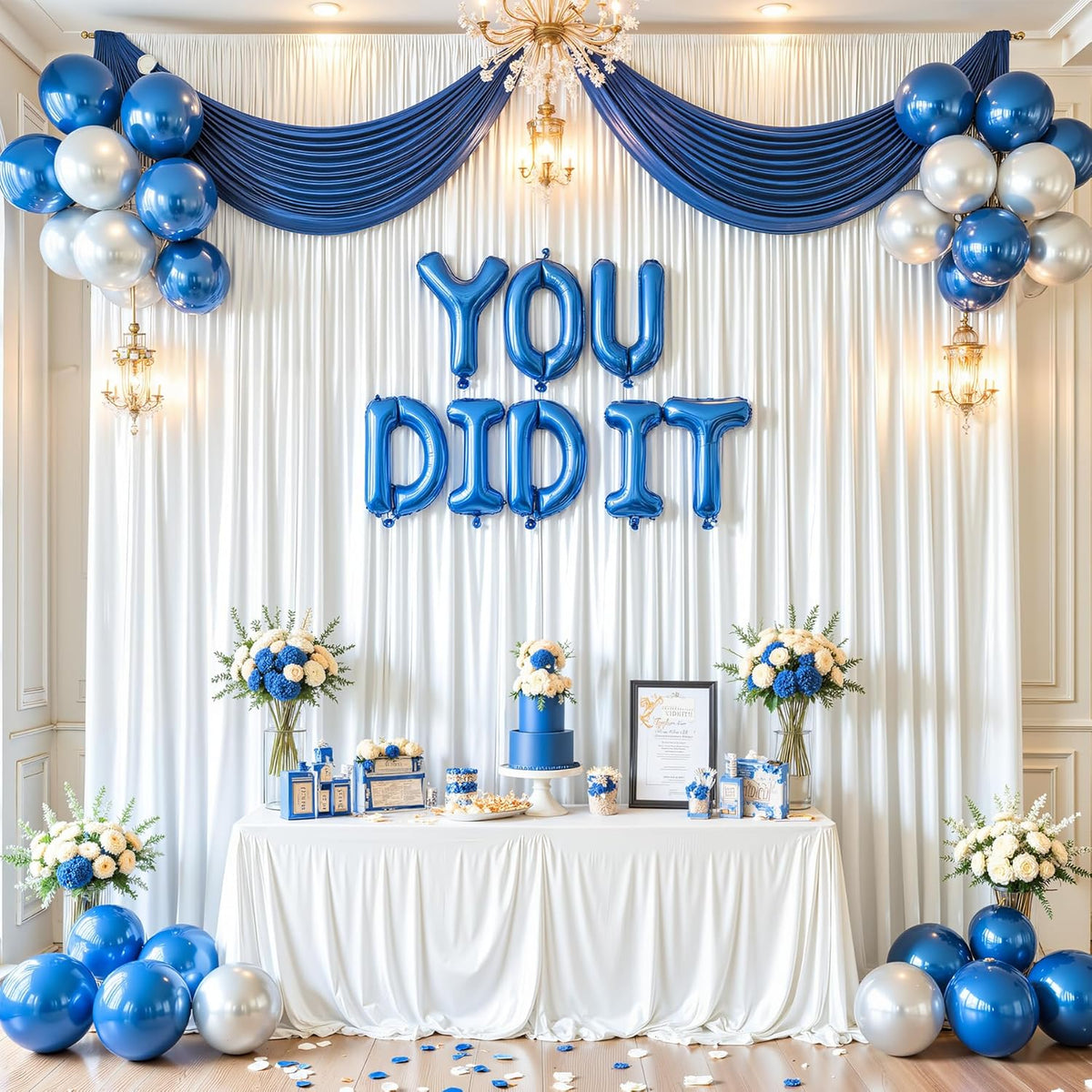 White Glitter Backdrop Curtain for Parties Wedding,10Ft x 10Ft Satin Shimmer Photo