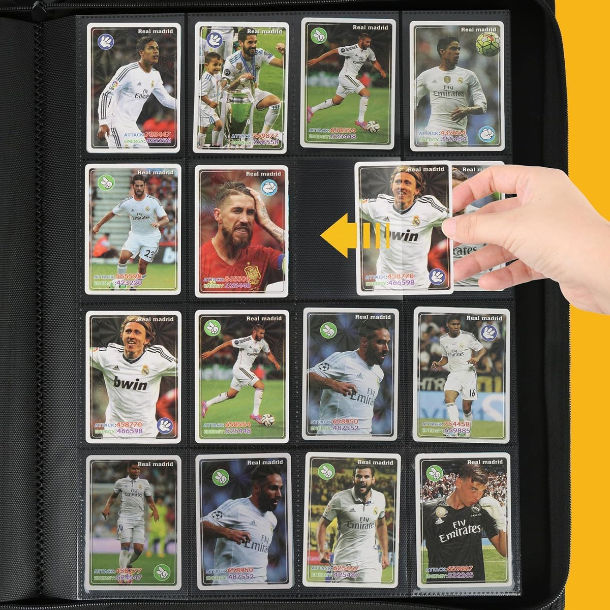 Premium Ringless Trading Card Binder - 1024 Capacity, 16 Side-Loading Pockets per Page, Archival
