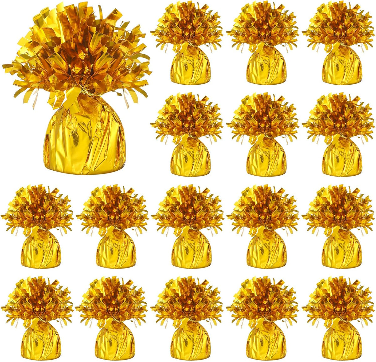 36 Pcs Metallic Balloon Weights Set Heavy Solid Metallic Anchor Balloon Holder Weights for Balloons