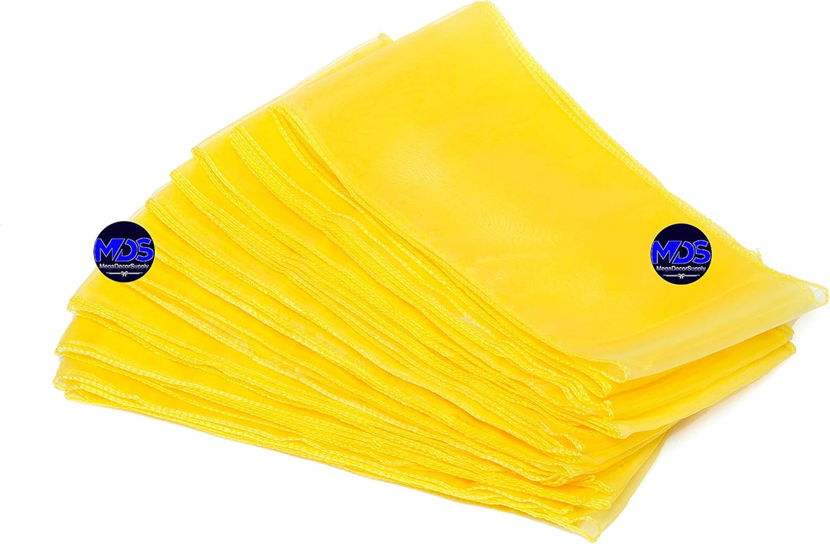 MDS Pack of 250 PCS Organza Chair Sashes Wider Dining Chair Bows Ribbon Tie Back for Wedding Party