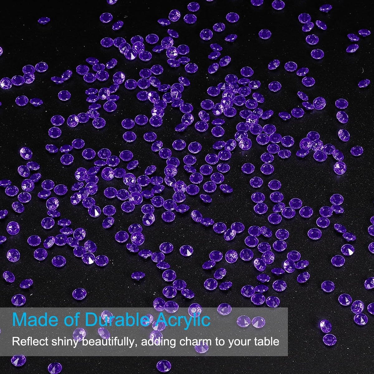 PATIKIL 10000 Pcs Wedding Table Scatter Confetti Crystals 4.5mm Acrylic Diamonds Vase Fillers Gems